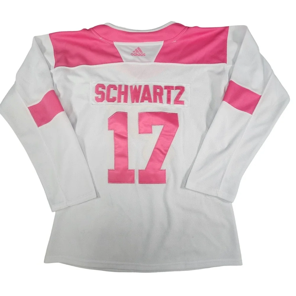 Jaden Schwartz Adidas Shirt Womens  XXL Pink St. Louis Blues 17 NHL‎ Hockey - Picture 6 of 11